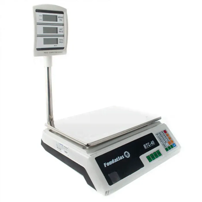 Весы торговые Foodatlas ВТС-40 (40кг/2гр)-0
