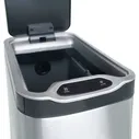 Контейнер мусорный Foodatlas JAH-534 с ёршиком сенсорный 7л (серебряный)